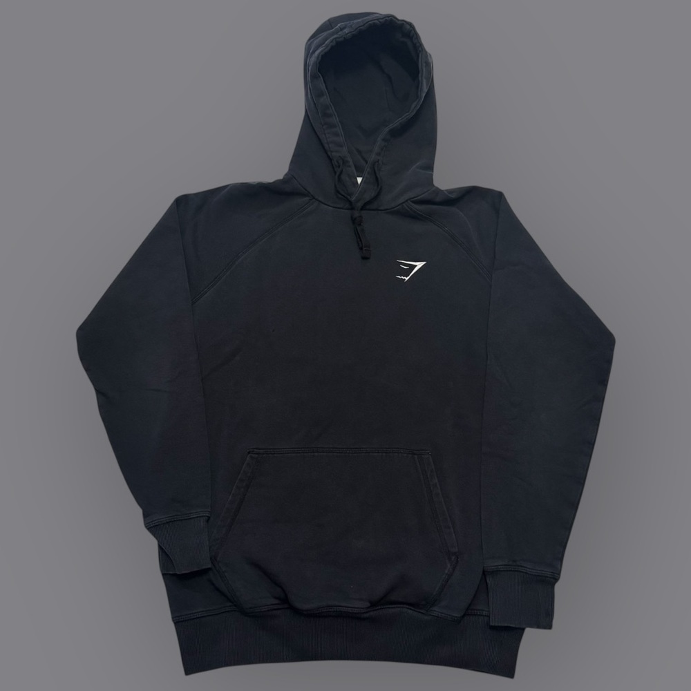Gymshark Black/White Embroidered Hoodie